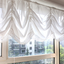 Helen curtain White Kitchen Curtain Tulle Valance For Both Room White Window screening Short Living Room Curtains Door Curtain 2024 - buy cheap