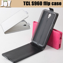 New 2014 Free shipping Baiwei mobile phone bag PU TCL idol X S960 Flip case cover mobile phone accessories three colors 2024 - compra barato