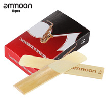 ammoon 10-pack Pieces Saxophone Reeds Bamboo Reeds for Eb Alto Saxophone Sax Accessories Strength 2.5/ 3.0 2024 - buy cheap