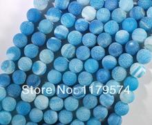 wholesale and retail New product Beautiful 6mm Blue FROST Dragon Fire Onyx Stone Round DIY Loose Beads Accessory Parts 15"WJ337 2024 - buy cheap