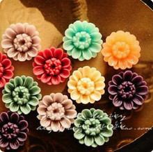 18mm Resin Flower pendants,Resin Flower mix colors,resin cameo vintage pendants,DIY fashion resin beads jewelry 2024 - buy cheap