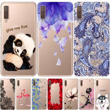 For Samsung A7 2018 Case Soft Clear Silicone Back Cover Print Phone Case For Samsung Galaxy A7 2018 A 7 A750F A750 SM-A750F Case 2024 - buy cheap