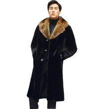 Europe and the United States New Large size Imitation Fur Coat Imitation Fox Fur long coat Fur one Men's jacket Size S-4XL 5XL 2024 - buy cheap