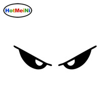 HotMeiNi 14*4 CM Evil Eyes Personality Motorcycle Helmet White or Black Fashion Classic Vinyl Decal Car Sticker Accessories 2024 - buy cheap