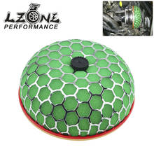 LZONE - 100mm Round Mushroom Super Power Car Air Filter Cleaner Intake Flow with PQY sticker JR-HAF100-MB 2024 - buy cheap