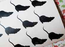 48 Rat наклейки сделай сам декоративная мышь наклейка для конверта животных декоративные вечерние Съемные Виниловые Наклейки на стены B259 2024 - купить недорого