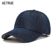 AETRUE Washed Jeans Baseball Cap Men Dad Snapback Hats Caps For Women Falt Bone Denim Blank Gorras Casquette Plain Male Cap Hat 2024 - buy cheap