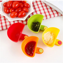 Cheap 1pc Assorted Salad Saucer Clip Cup Ketchup Jam Dip Bowl Saucer Cup Fruit Vegetable Tools Tableware Home Kitchen Accessory 2024 - buy cheap