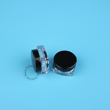 100pcs/Lot Promotion 3g Empty Plastic Cream Jar White Black Cap Eyeshadow Women Cosmetic Container Small Refillable Pot Mini Box 2024 - buy cheap