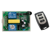 Controle remoto sem fio ac 220 v 2 canais 1 * receptor + 1 * transmissor de motor tubular, tela de projeção de porta de garagem com 3 botões
