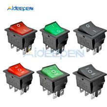 1PCS KCD4 Rocker Switch Power Switch 2 position/3 position 6 Pins Electrical equipment With Light Switch 16A 250VAC/ 20A 125VAC 2022 - buy cheap