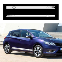 For Nissan Nismo Side Skirt Sticker Vehicle Decals Stripe Wraps Body Stickers  Car Styling 2pcs（L+R） 2024 - buy cheap