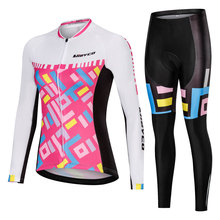 Conjunto de camisas de ciclismo conjunto de roupas de bicicleta de montanha de corrida roupas ropa ciclismo meninas conjunto ciclo bib calças curtas 2024 - compre barato