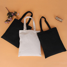 300pcs/lot White Canvas Plain Shopping Bag foldable Reusable Grocery Bags Cotton Fabric Eco Tote Bag custom logo bag cotton tote 2024 - buy cheap