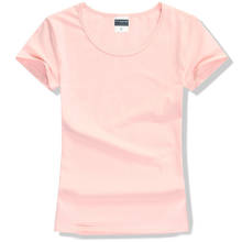 T Shirt Women Casual T-shirt Short Sleeve Tshirt Cotton O-neck Tee Tops Women's New Fashion T Shirts Brand Clothing Tops 2024 - buy cheap