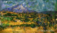 Impressionist art Mont Sainte Victoire Paul Cezanne paintings home decor Handmade High quality 2024 - buy cheap