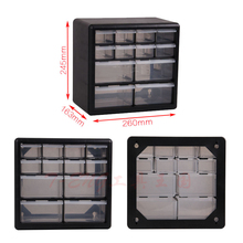 Tool Case Parts Box Multi-grid Drawer Type Building Blocks Case Wall-mounted Screw Component Box Plastic Boxes 2024 - buy cheap