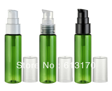 30ml Empty PET emulsion bottle small portable Press pump lotion bottles Green refillable Cosmetic Packing container Free ship 2024 - купить недорого