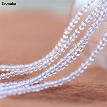 Isywaka Clear White Color 1980pcs 1mm Rondelle  Austria faceted Crystal Glass Beads Loose Spacer Round Beads for Jewelry Making 2024 - buy cheap