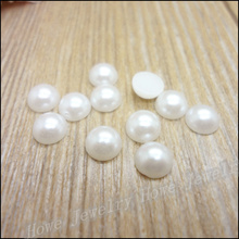 Free shipping 2000pcs/lot 7mm Ivory color half round flatback ABS imitation pearls For DIY Decoration 2024 - buy cheap