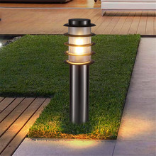 BEIAIDI 45/60CM Waterproof Garden Lawn Light Courtyard Pathway Column Light Stainless Steel Villa Fence Landscape Post Lawn Lamp 2024 - buy cheap