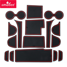 Smabee Gate slot mat For MAZDA CX-7 2006 - 2012 CX7 Interior Door Pad Cup Holders Non-slip mats RED WHITE 14Pcs 2024 - buy cheap