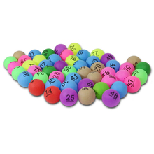 50 шт./упак. Красочные развлечений шарики для пинг-понга с номером для настольного тенниса для лотерейный игровой рекламы 2024 - купить недорого
