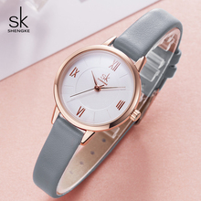 Shengke Watches Women Brand Fashion Leather Wrist Watch Luxury Ladies Quartz Watch Montre Femme 2020 New Bayan Kol Saati #K8060 2024 - buy cheap