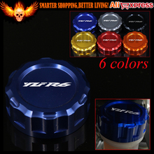 Tapa de la cubierta del depósito del freno trasero de la motocicleta, accesorio de aluminio CNC en 6 colores para YAMAHA YZF R6 2006-UP 2010 2011 2012 2013 2014 2015 2016 2024 - compra barato