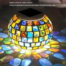 Solar Powered Mosaic Glass Waterproof Rechargeable Light Colorful Small Broken Glass Solar Street Light Dropship 6.29 2024 - buy cheap