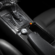 SRXTZM консоль передач Панель рамка Крышка отделка углеродного волокна черный цвет древесины отделка наклейки для Mercedes-Benz W204 C Класс 2007-2013 2024 - купить недорого