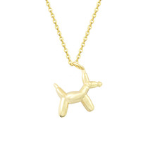 Original Design Long Balloon Dog Pendant Necklace Women Men Kids Jewelry Boho Gold Color Chain Cute Horse Collier Femme 2024 - buy cheap