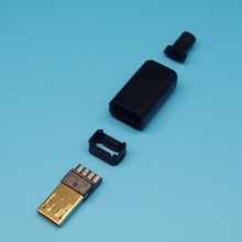 Terminales alargados con conector micro usb, 4 en 1, chapado en oro, envío gratis, 20 juegos por lote 2024 - compra barato