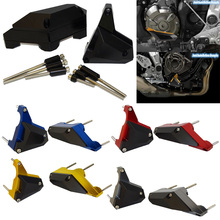 Engine Case Stator & Water Pump Cover Guard Crash Pad Slider Protector For YAMAHA FZ07 FZ-07 MT-07 2014 2015 2016 2017 2018 2019 2024 - buy cheap