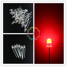 1000pcs/bag 3MM Diffused Round Top Red Leds Urtal Bright Bulb Light 3MM Emitting Diodes Electronic Components Wholesale Retail 2024 - buy cheap