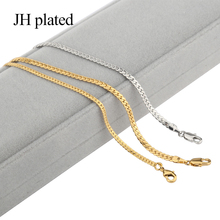 JHplated-collares de plata y oro para mujeres y hombres, joyería de 3mm de ancho, 45cm de largo, regalo 2024 - compra barato