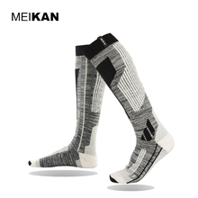 MKSK High Quality Professional Men or Women Mercerized Merino Wool Skiing Socks Outdoor Thicken Terry Warm Knee High Long Socks 2024 - buy cheap