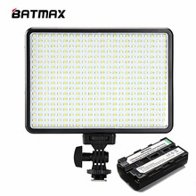 Batmax 396LED Video Light Bi-Color Dimmable Slim DSLR + Battery+Charger for Canon Nikon Camera Facebook YouTube show Live 2024 - buy cheap