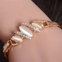 SHUANGR Wholesale Filled High Quality Austrian Crystal Cat Eye Stone Bracelet Charm Fashion Jewelry 2024 - buy cheap