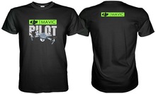 Dji mavic piloto t-shirts mavic pro2019 hip hop t camisa masculina 100% algodão manga curta personalizado t camisas 2024 - compre barato