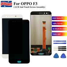 Pantalla LCD para oppo f3, montaje de pantalla táctil, repuesto de Panel de cristal digitalizador de alta calidad, color negro de 5,5 pulgadas, herramientas, nuevo 2024 - compra barato