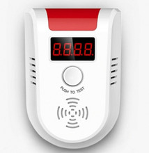 Detector de Gas inalámbrico con pantalla Digital de 433mhz para sistema de alarma GSM 2024 - compra barato