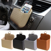 PU Leather Car Outlet Vent Seat Back Tidy Storage Box Coin Bag Case Pocket Organizer Hanging Holder Pouch Automobile Accessories 2024 - buy cheap