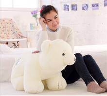 Juguete del oso blanco grande de 75 cm, oso polar de pie, almohada de juguete de felpa, regalo de cumpleaños h974 2024 - compra barato