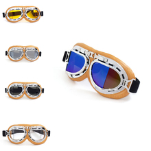 Óculos vintage para capacete, lentes coloridas t08, vintage, motocicleta, motocross, voador, scooter, aviador, óculos para esportes ao ar livre 2024 - compre barato