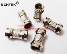 NCHTEK Straight F-Type F Male Plug to F Male Plug Adapter Connector, 25pcs , Free shipping 2024 - buy cheap