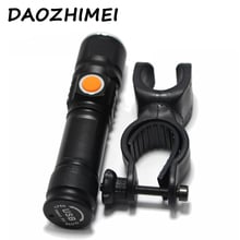 Mini USB Rechargeable Powerful 3 mode LED Flashlight 6000 lumens T6 Torch usb Flash Light Bike LED Zoomable Hunting Lamp +clip 2024 - buy cheap