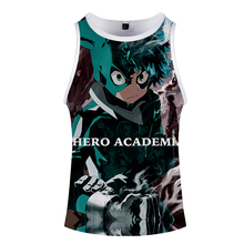 Anime marca Gyms ropa Bodybuilding Tank Top hombres Fitness Singlet sin mangas mi héroe Academia 3D chaleco camiseta al por mayor 2024 - compra barato