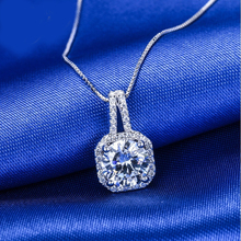 Luxury Silver Color  Cube Box Necklaces Pendants For Women Long Chain Choker Necklace Collares Collar 2019 2024 - buy cheap