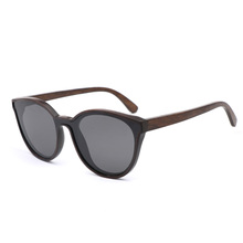 BerWer-gafas de sol de madera de Cateye para hombre y mujer, lentes de sol polarizadas, Estilo Vintage, 2021 2024 - compra barato